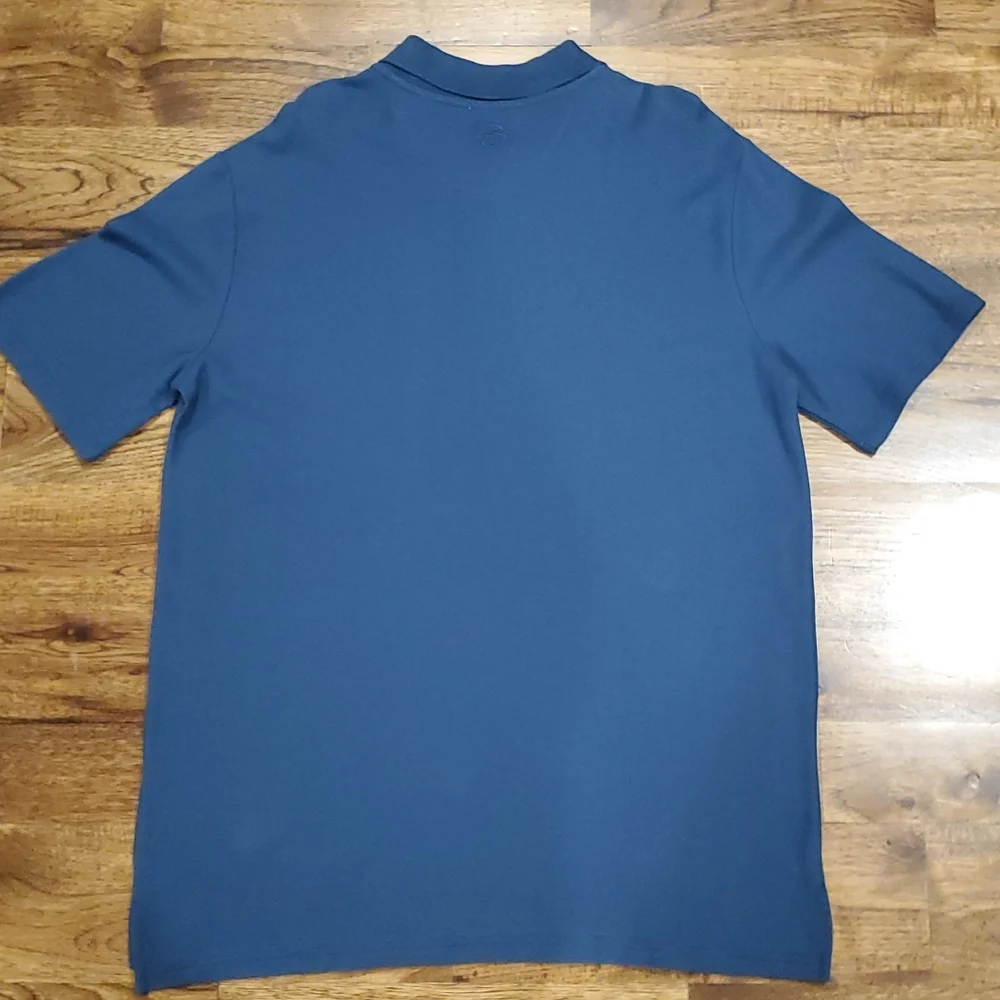 Mens Magellan classic fit blue polo shirt size M